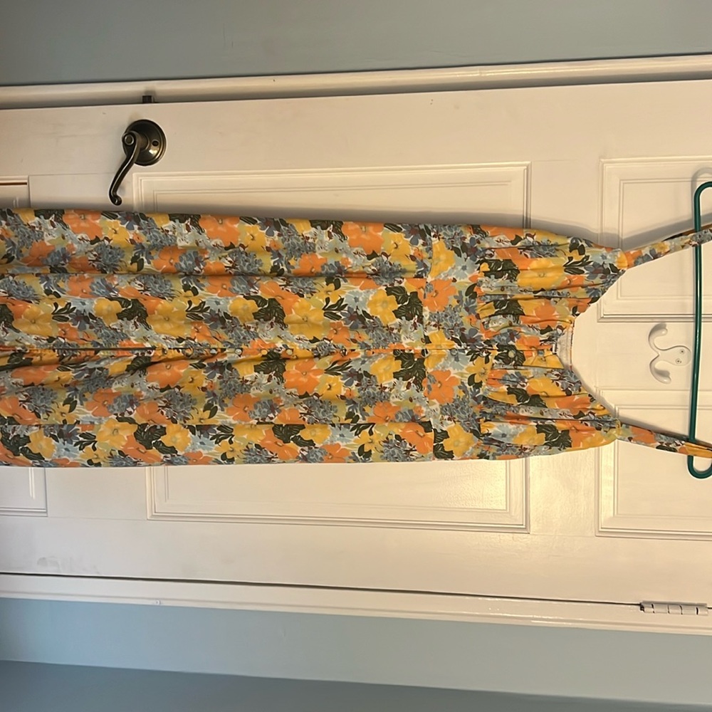 Multi colored floral dress